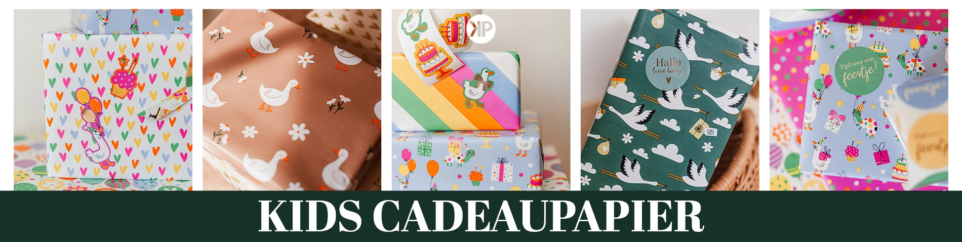Kids inpakpapier cadeaupapier voor kids / kinderen